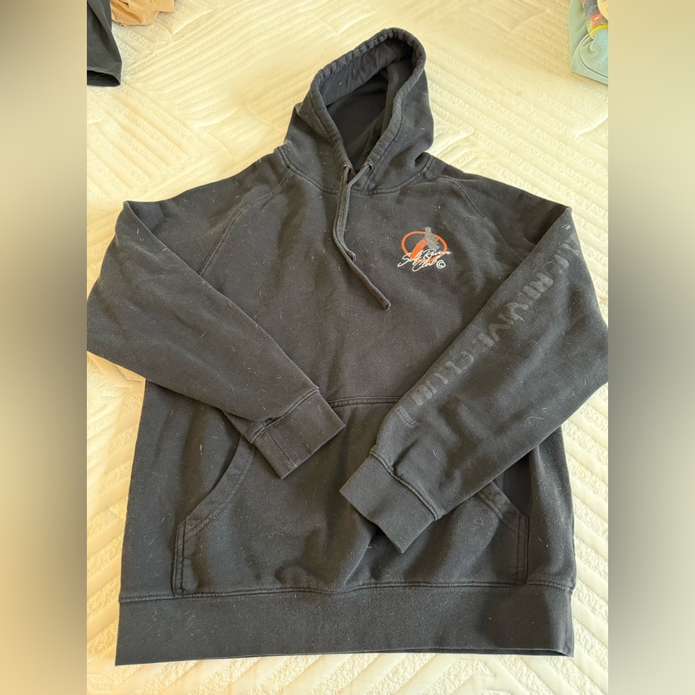 Black Graphic Hoodie